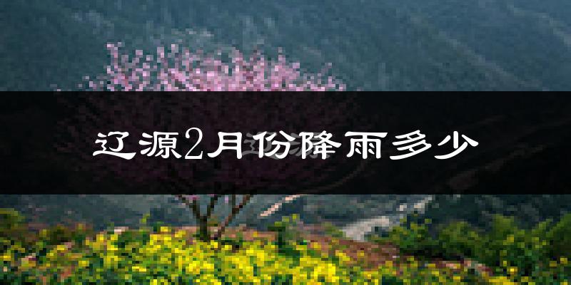 辽源2月份降雨多少?