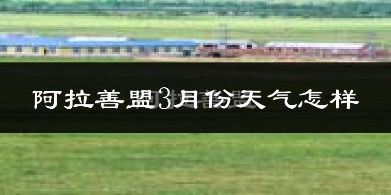 阿拉善盟3月份天气如何?冷吗?