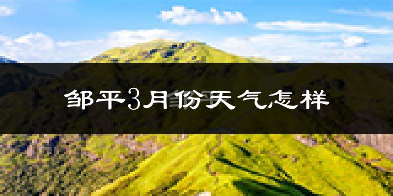 邹平县3月份天气如何?冷吗?过去两年3月天气数据分析