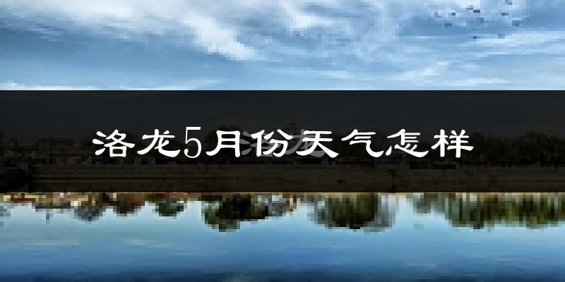 洛龙5月份天气怎样?洛龙五月冷不冷?