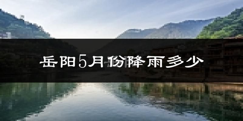 岳阳5月份降雨多少?