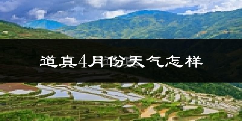 道真仡佬族苗族自治县4月份天气如何?冷热情况分析
