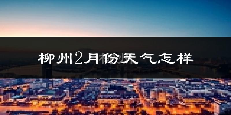 柳州2月份天气如何?冷吗?过去两年二月天气数据分析